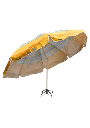 Зонт пляжный фольгированный с наклоном (4 расцветок) 170 см 12 шт/упак М44458 - фото 2